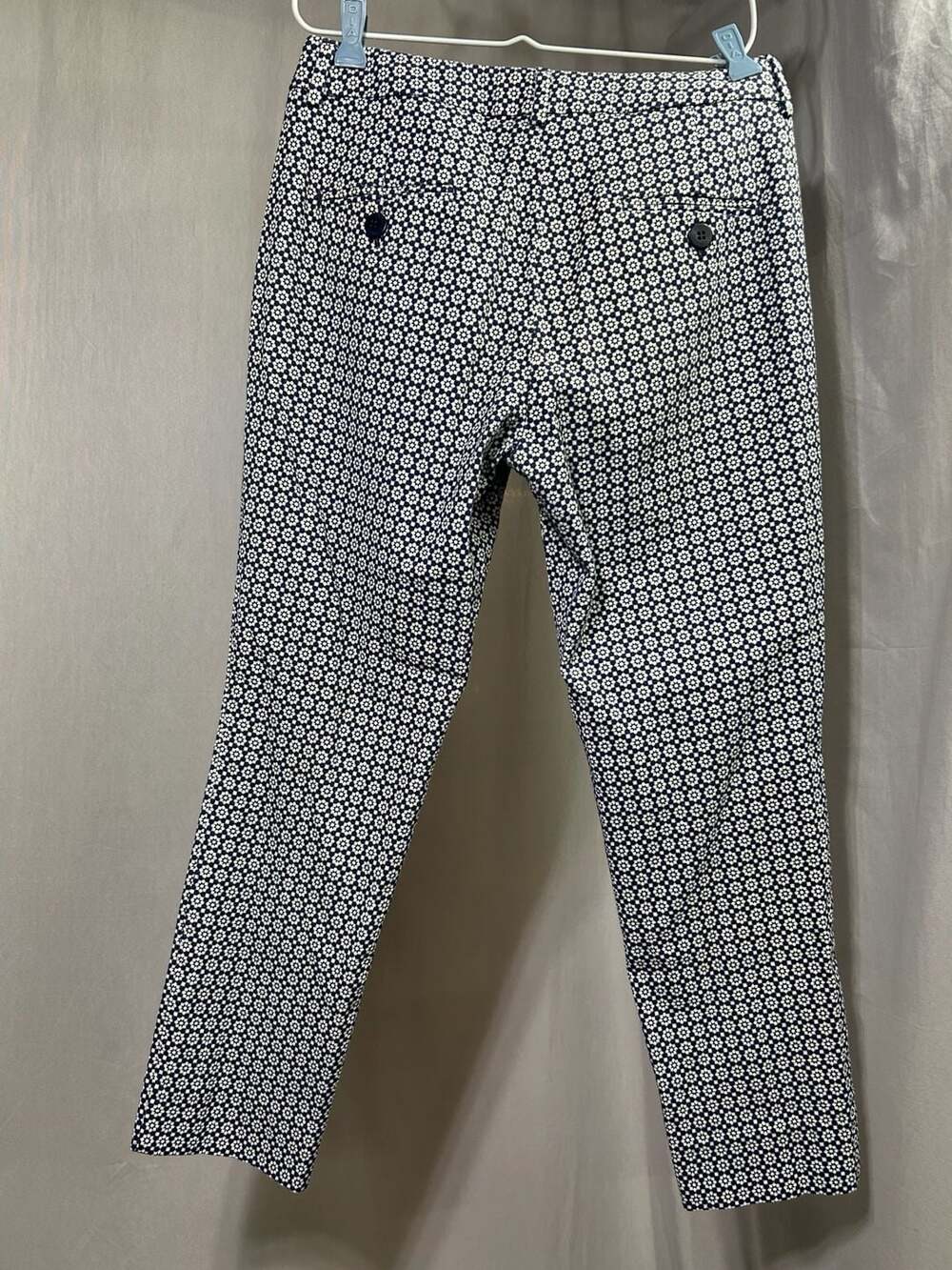 Weekend Max Mara Cigarette Fit Stretch Geometric Print Pants Size 6
